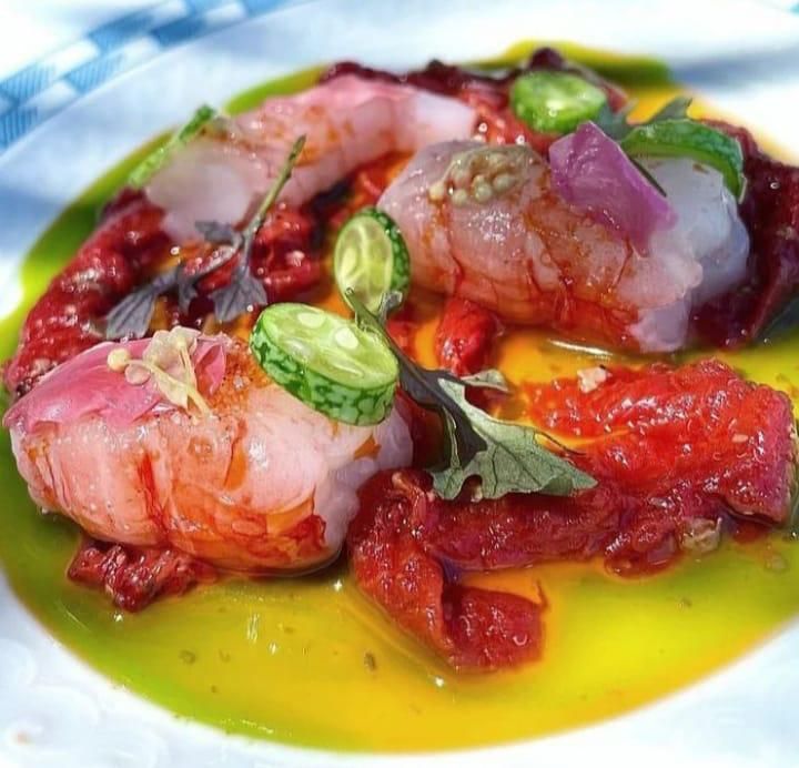 gamberi alla piastra