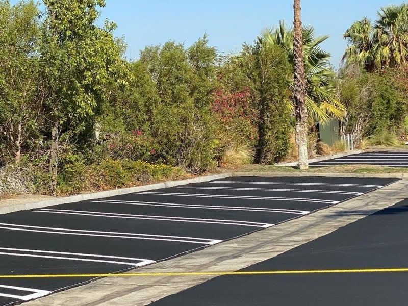 Asphalt Parking Lot Line Striping