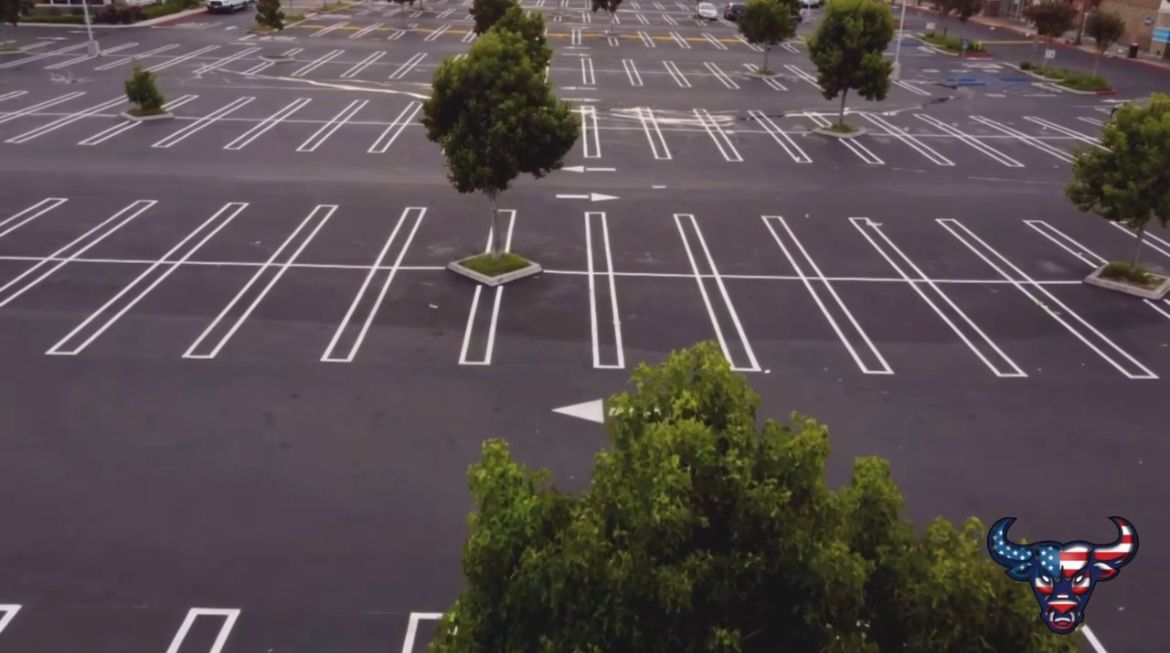 Asphalt Parking Lot Line Striping services