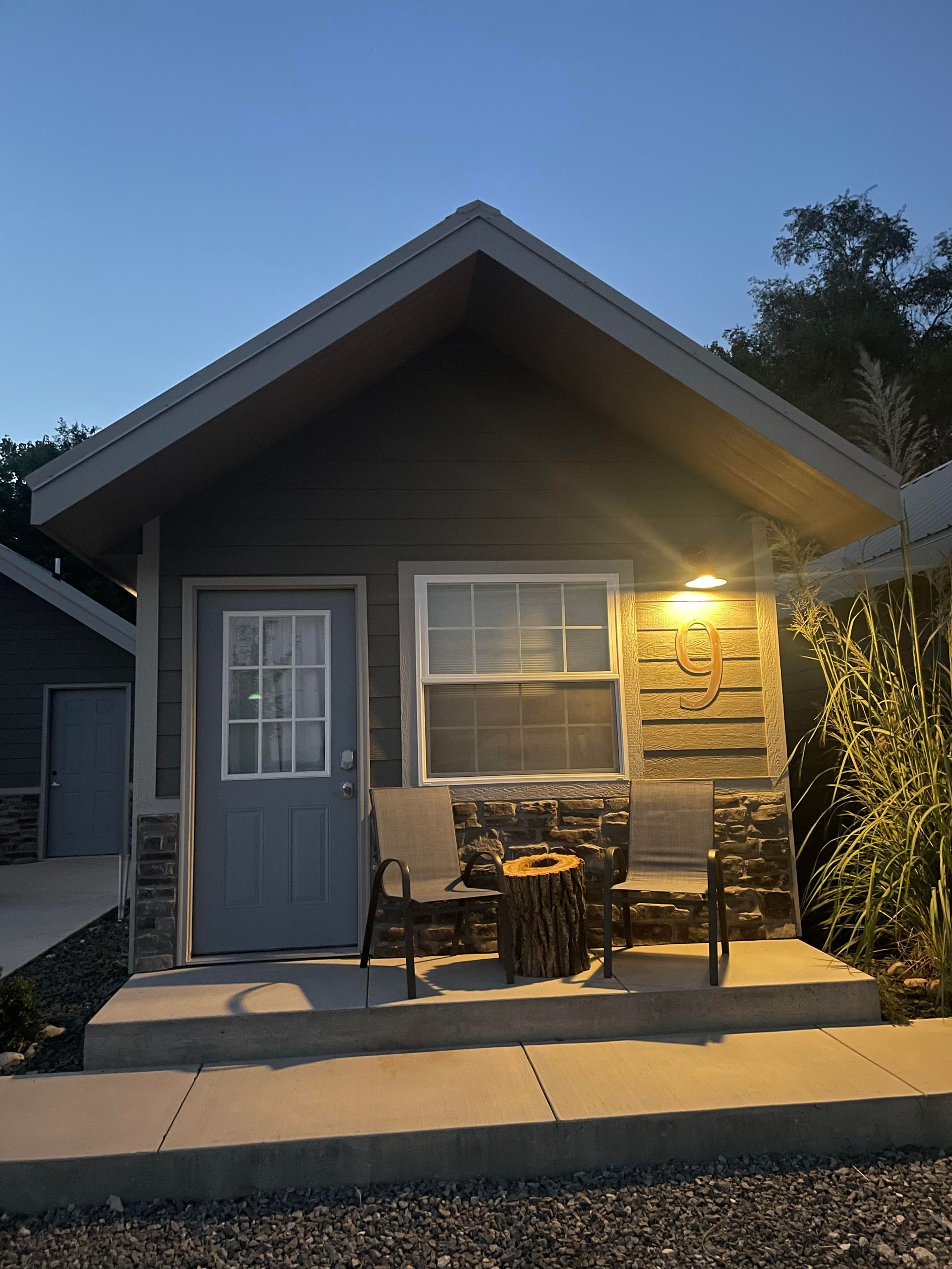 Exterior of cabin at Creek Side Resort