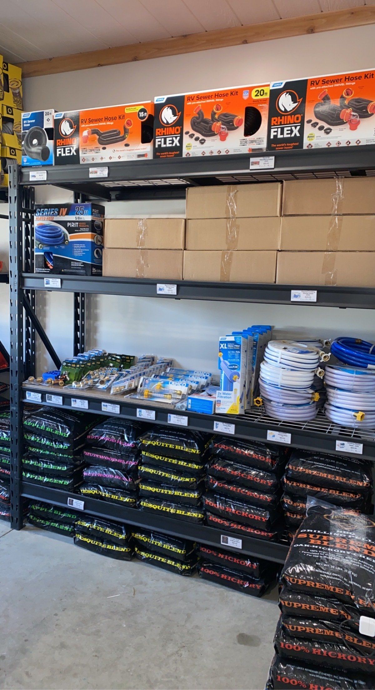 Creek Side Cornerstore includes heated hoses, Sewer Kits, BBQ Pellets in Hays, KS