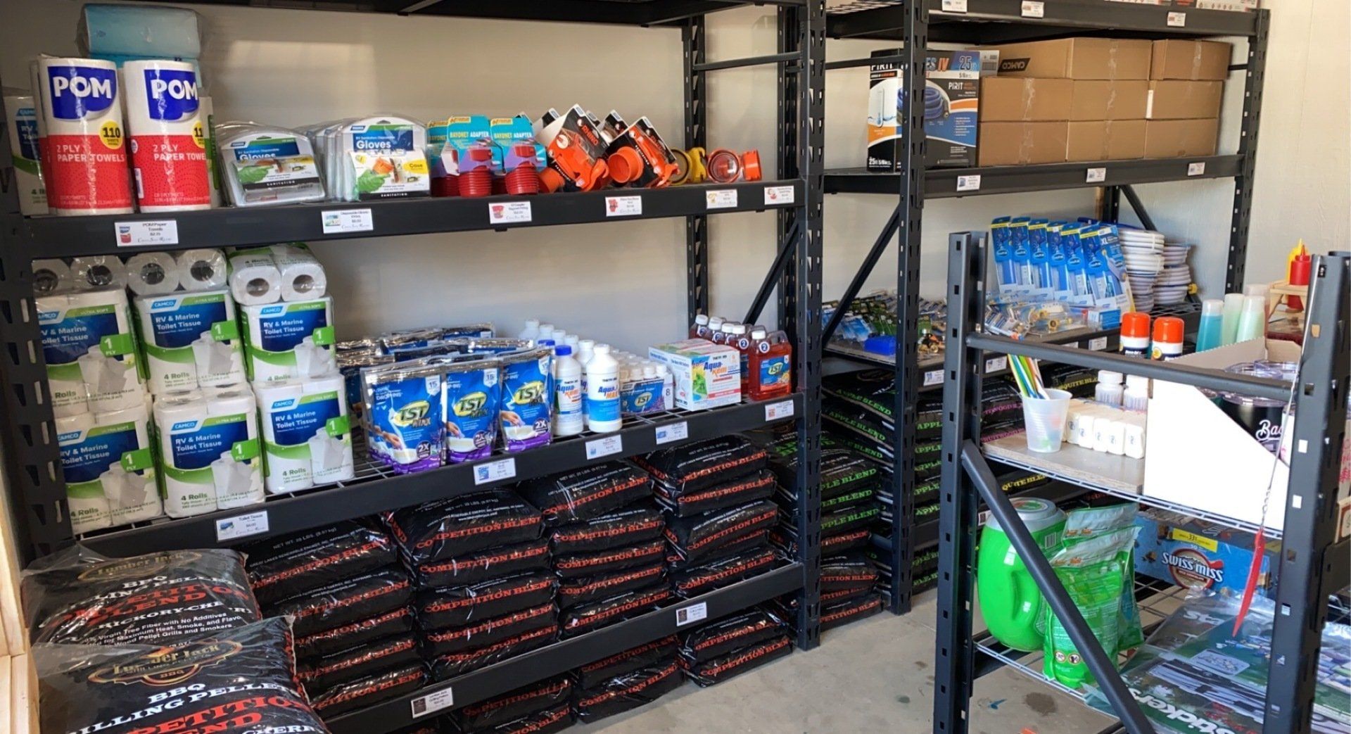 Creek Side Cornerstore includes Toilet Tissue, Gloves, TST Tablets in Hays, Kansas