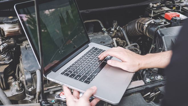 Diagnosing Car Using Laptop — Fort Mill, SC — Toyota Techs