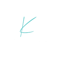 Turquoise script letter