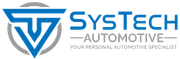 a logo for a company called systech automotive