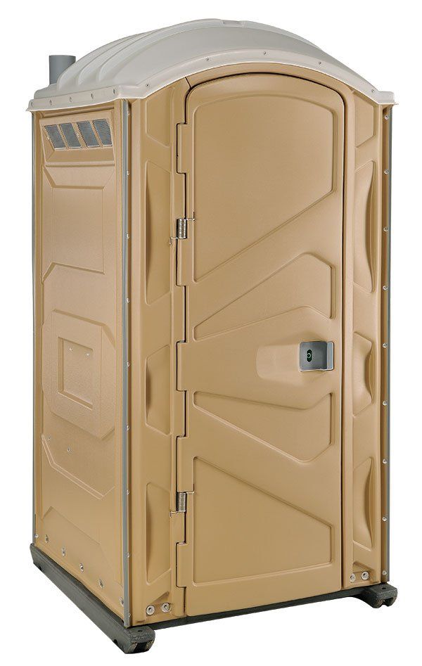 Portable restroom tan for construction | Flagstaff, AZ | First Class Sanitation