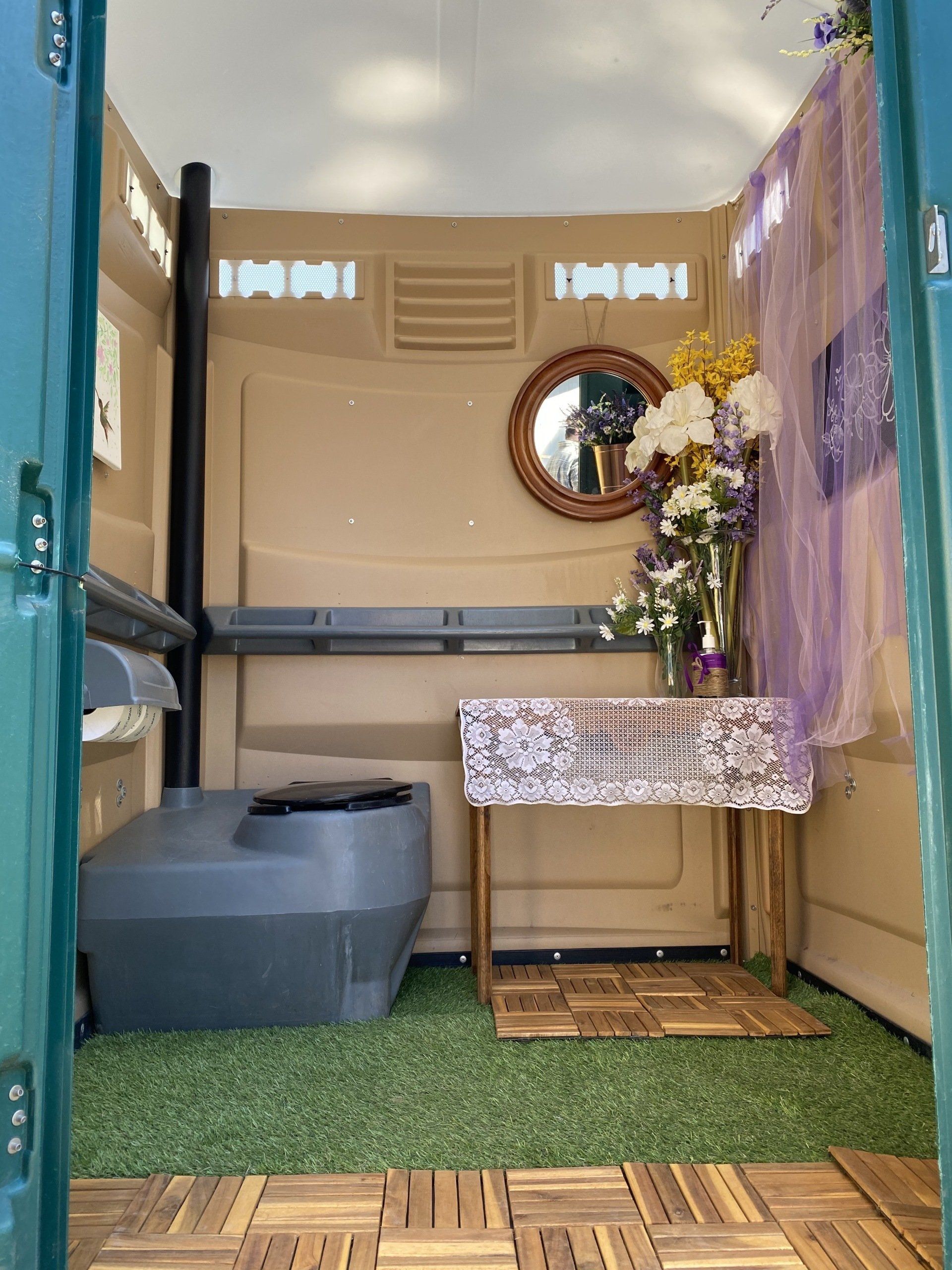 Portable restrooms for wedding inside | Flagstaff, AZ | First Class Sanitation