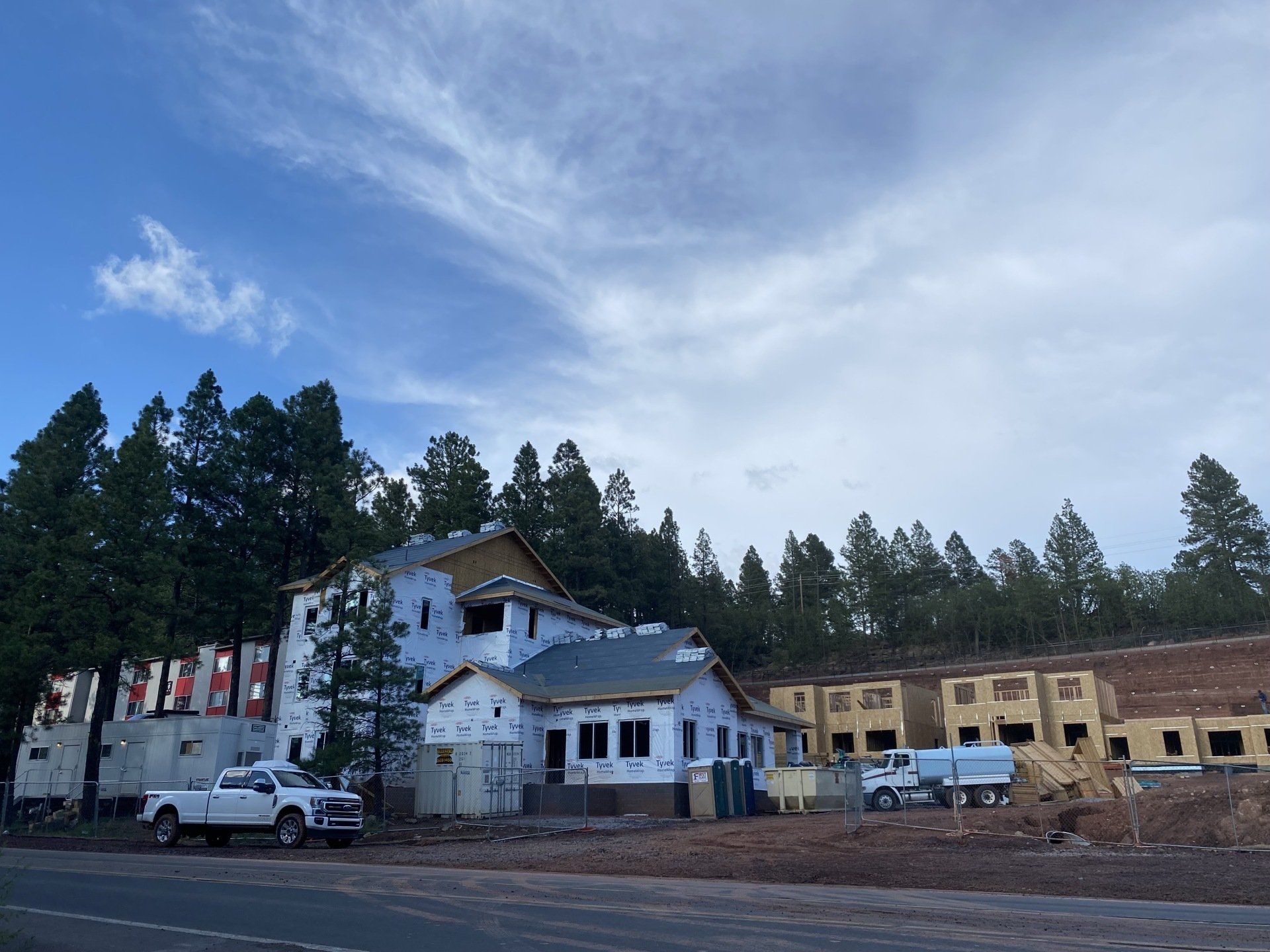 Portable restroom in construction | Flagstaff, AZ | First Class Sanitation