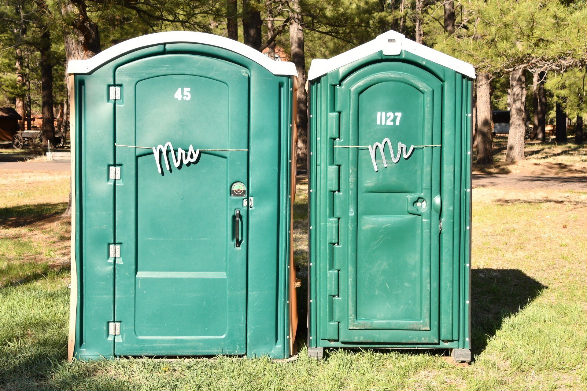 Portable restrooms for wedding dirty | Flagstaff, AZ | First Class Sanitation