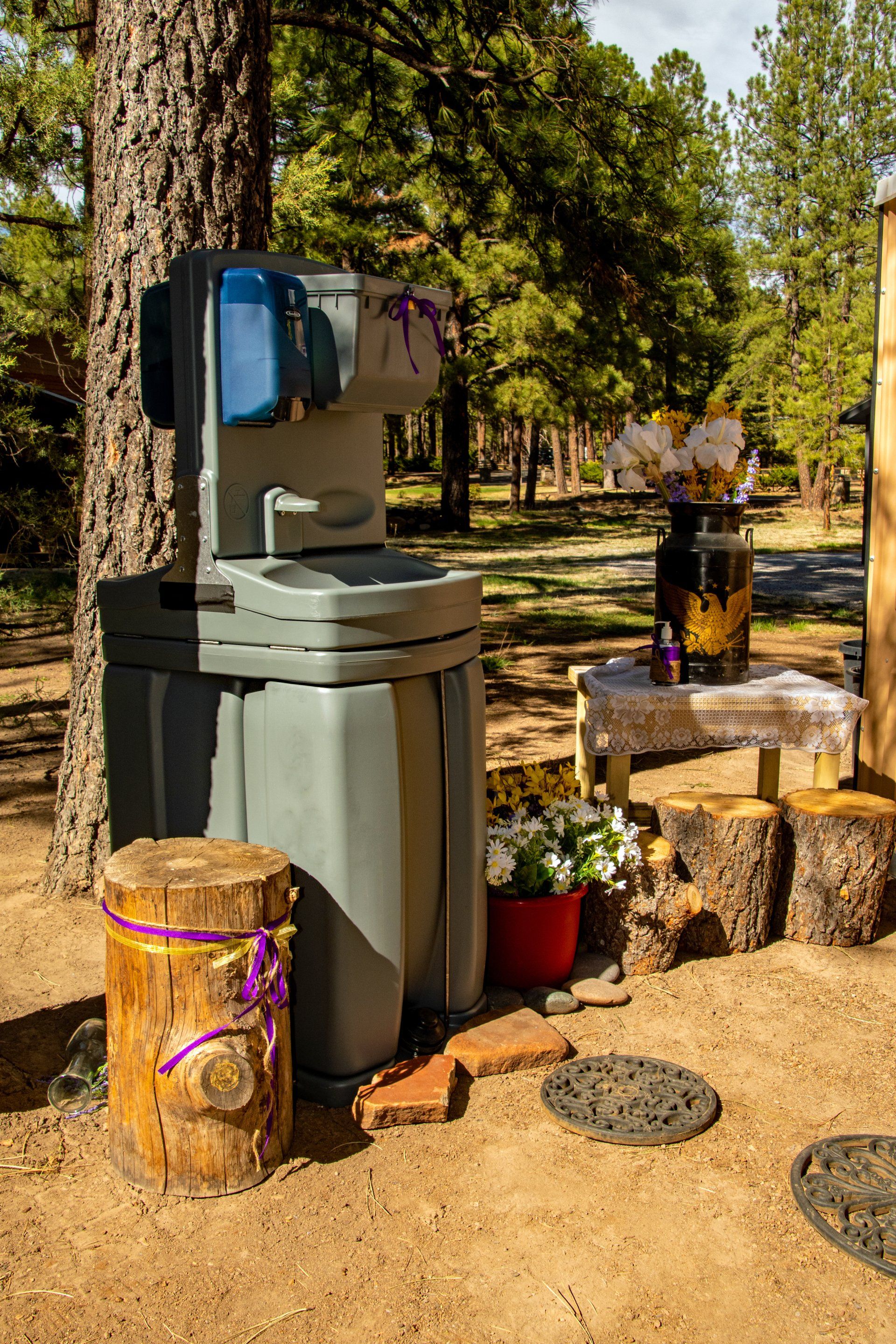 Portable handwasher for wedding | Flagstaff, AZ | First Class Sanitation