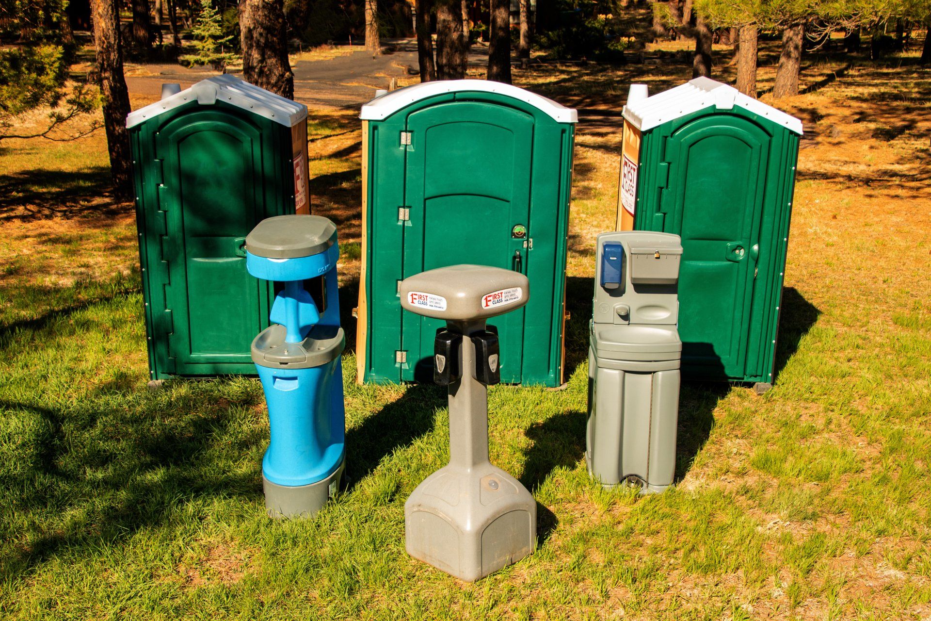 Portable restroom equipment | Flagstaff, AZ | First Class Sanitation