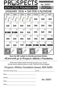 CASH CALENDAR Raffle