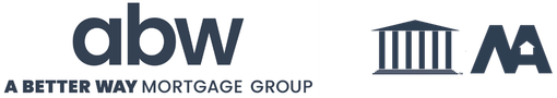 A better way mortgage group logo on a white background