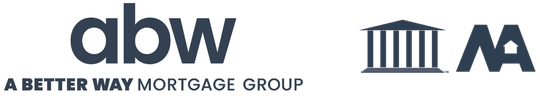 A better way mortgage group logo on a white background