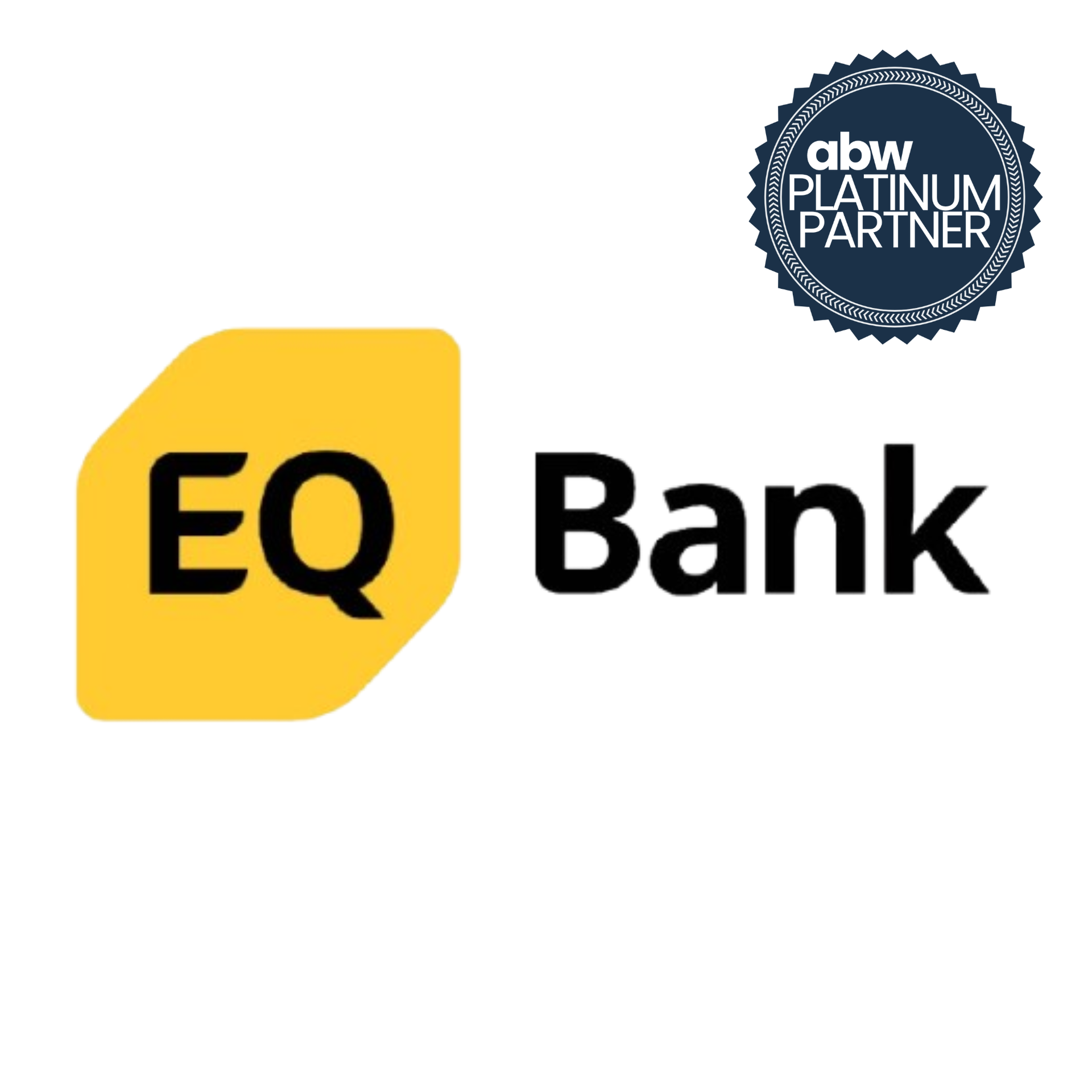 A logo for eq bank and equitable bank