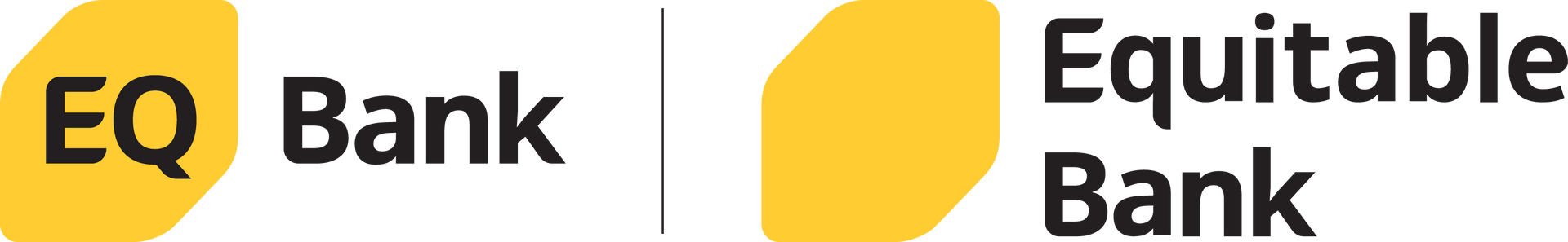 A logo for eq bank and equitable bank