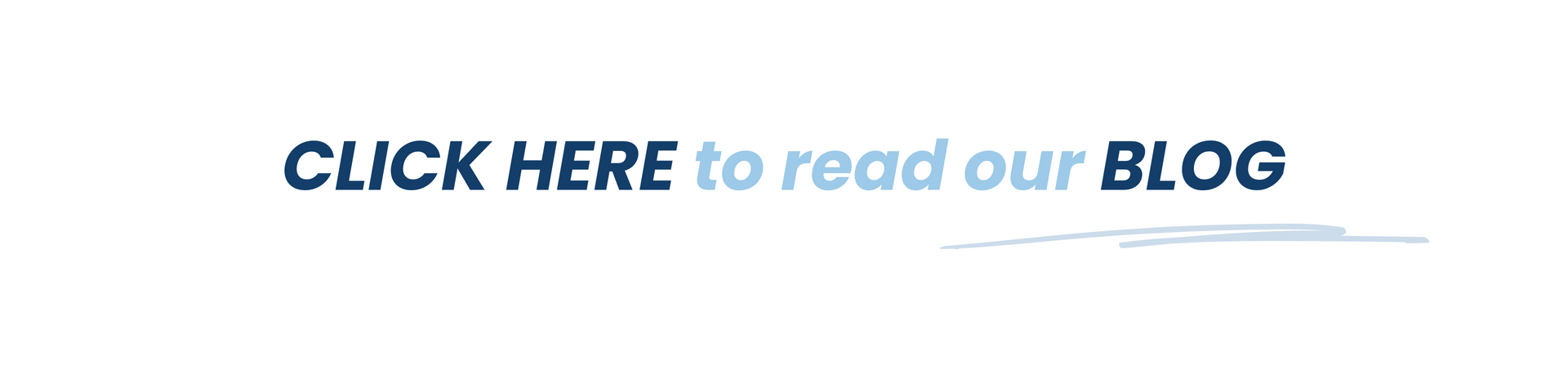 A banner that says click here to read our blog