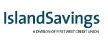 The island savings logo is on a white background.