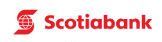 A close up of the scotiabank logo on a white background.