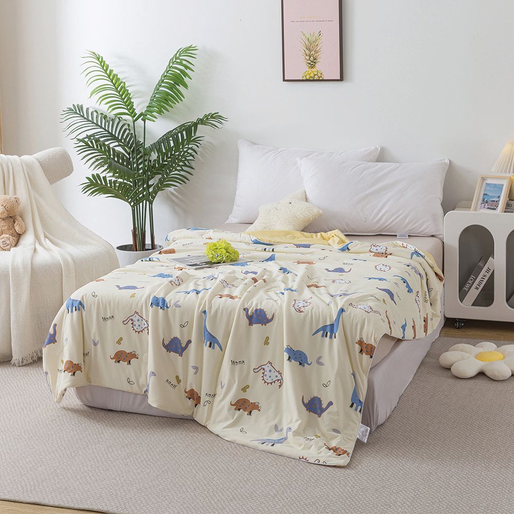 瞬間冰沁舒眠抱被 透氣呼吸 雙人涼被 恐龍秘境