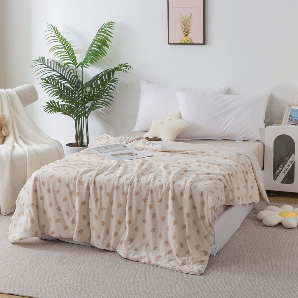 瞬間冰沁舒眠抱被 透氣呼吸 雙人涼被 熊語時光