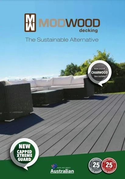 Brochure Cover Featuring Mod Wood Decking — Express Timber Solutions In Long Jetty, NSW