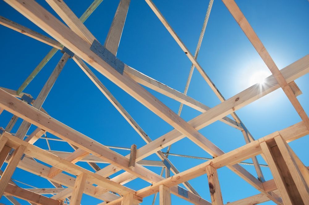 Wooden Framework of A Building Under Construction — Express Timber Solutions In Long Jetty, NSW