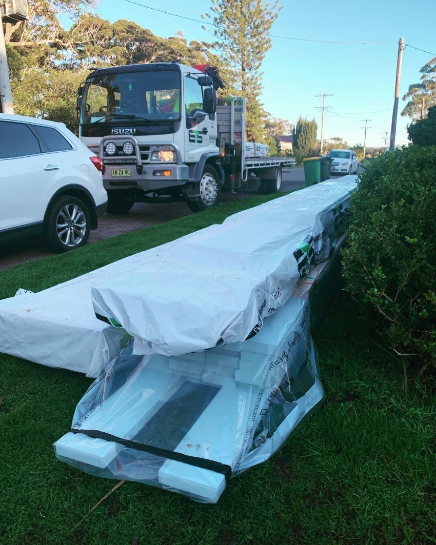 Truck Parked on A Residential Street — Express Timber Solutions In Long Jetty, NSW