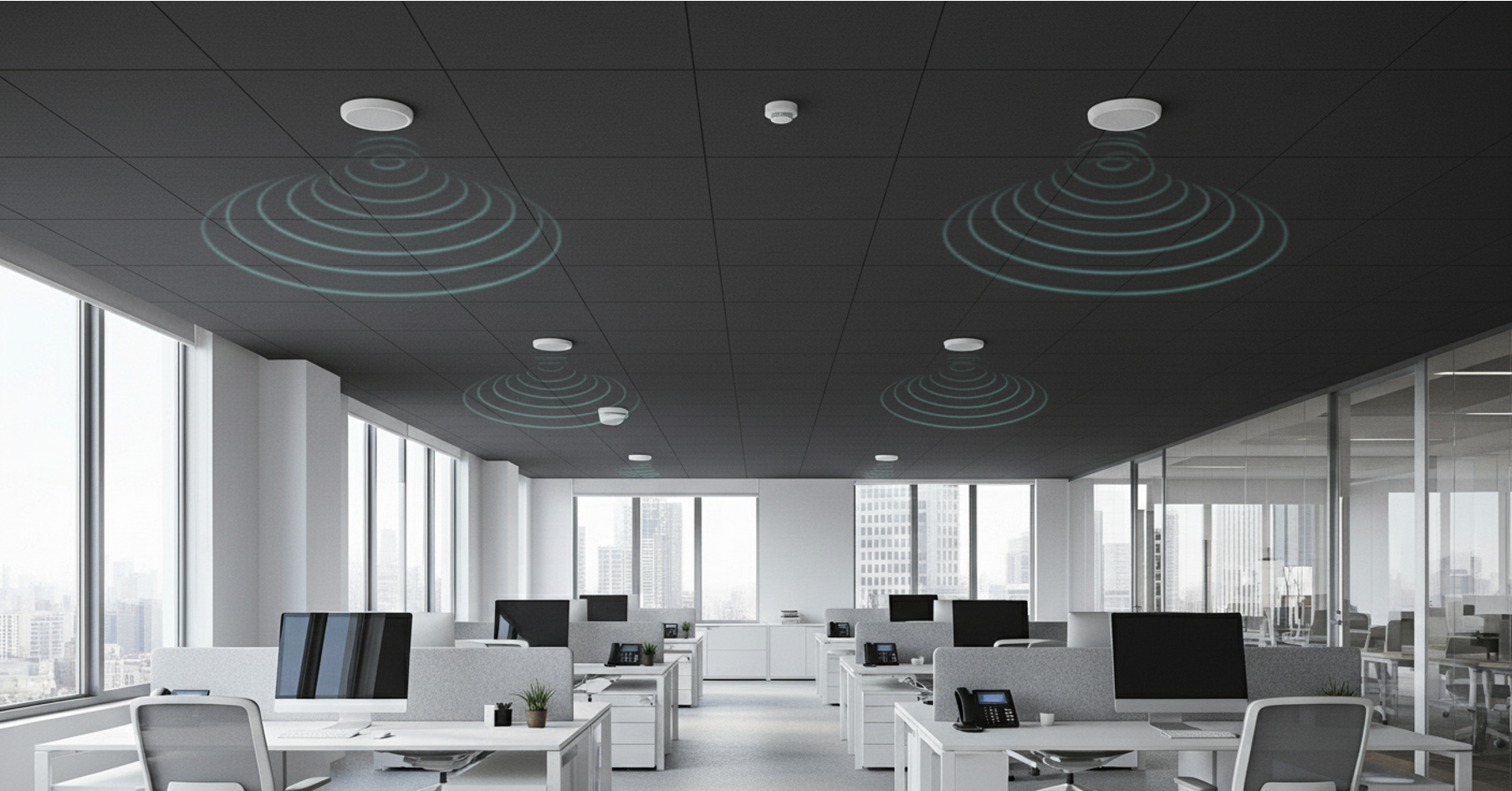 Beschallung in Gebäude - KI-generiert, Whisk