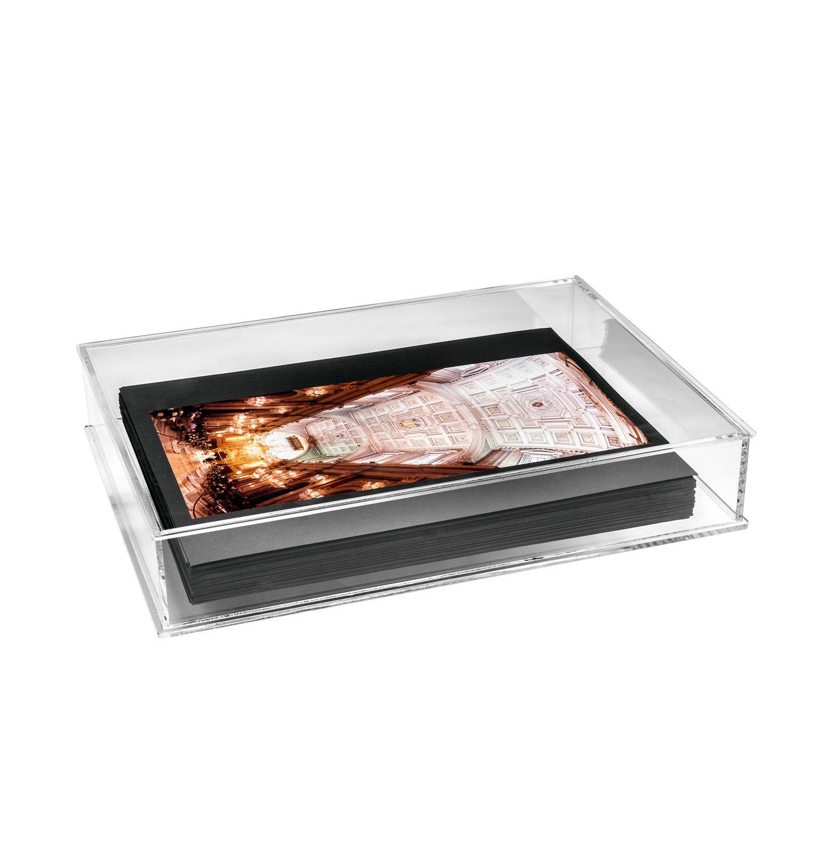 Porta foto plexiglass fogli singoli trasparente design moderno