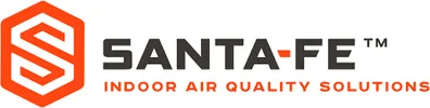 The santa fe indoor air quality solutions logo is on a white background.