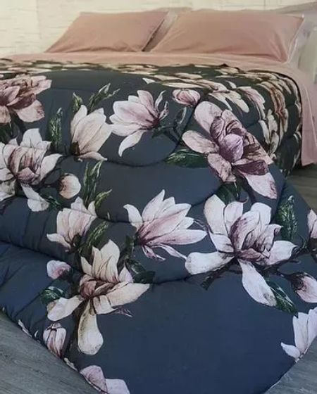 coordinato per il letto a fantasia floreale