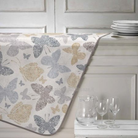 tovaglia di cotone con disegni di farfalle