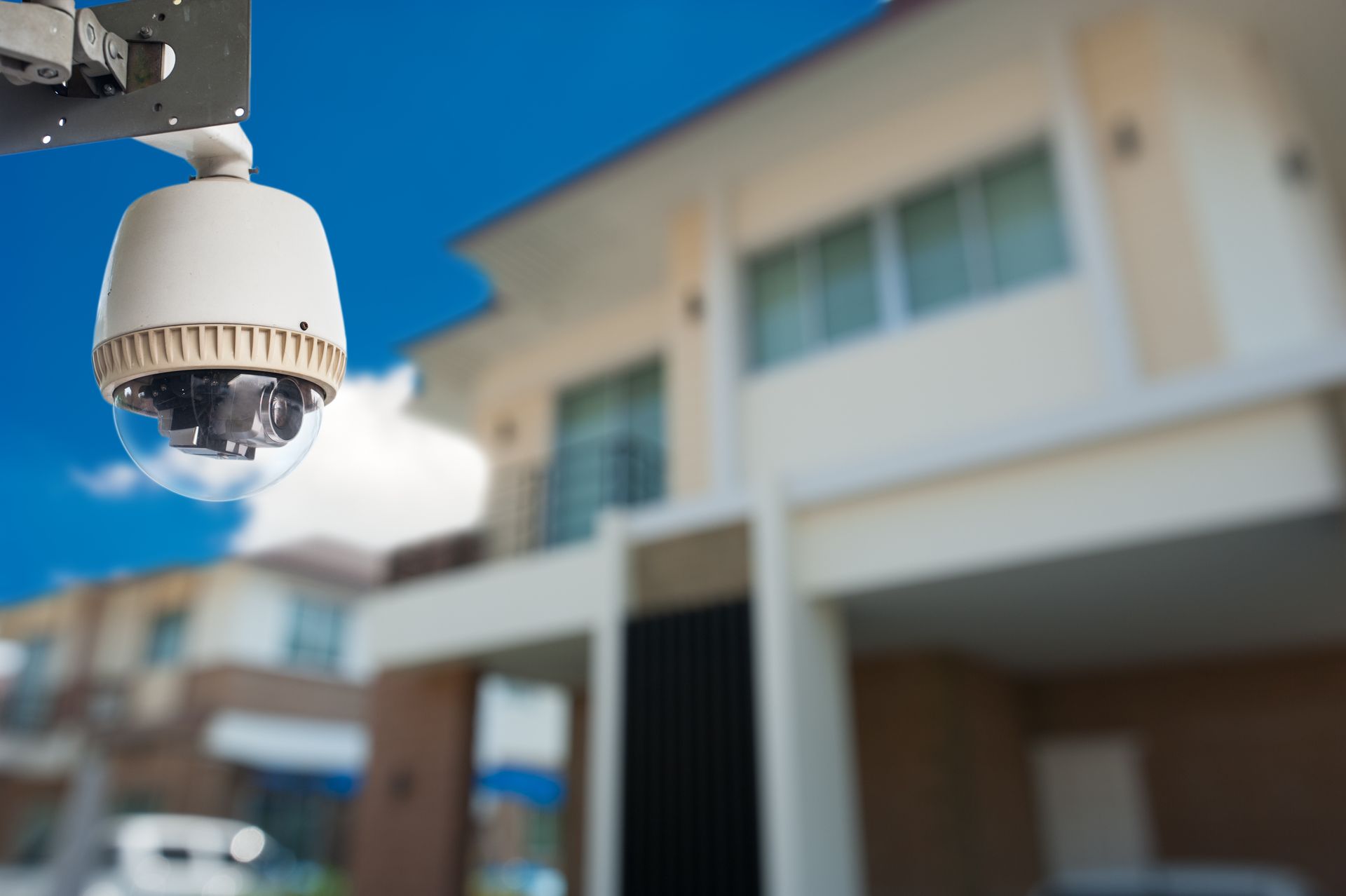 Close-up of CCTV camera used in professional CCTV installation services