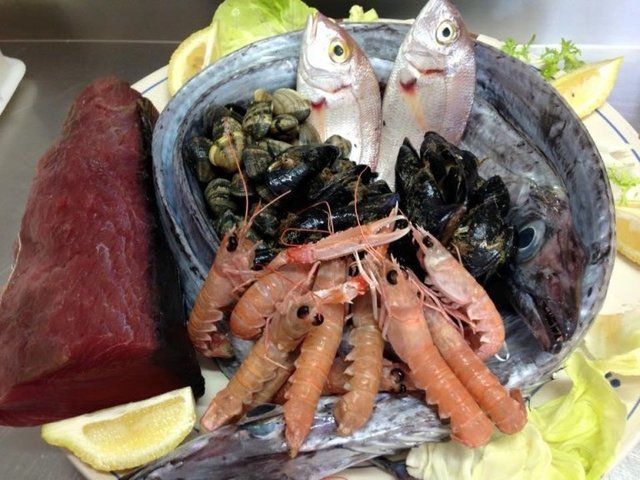 pesce appena pescato