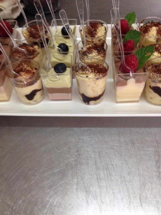 mini porzione di dolci