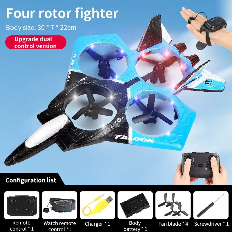 Fighter Jet Drone - Blue