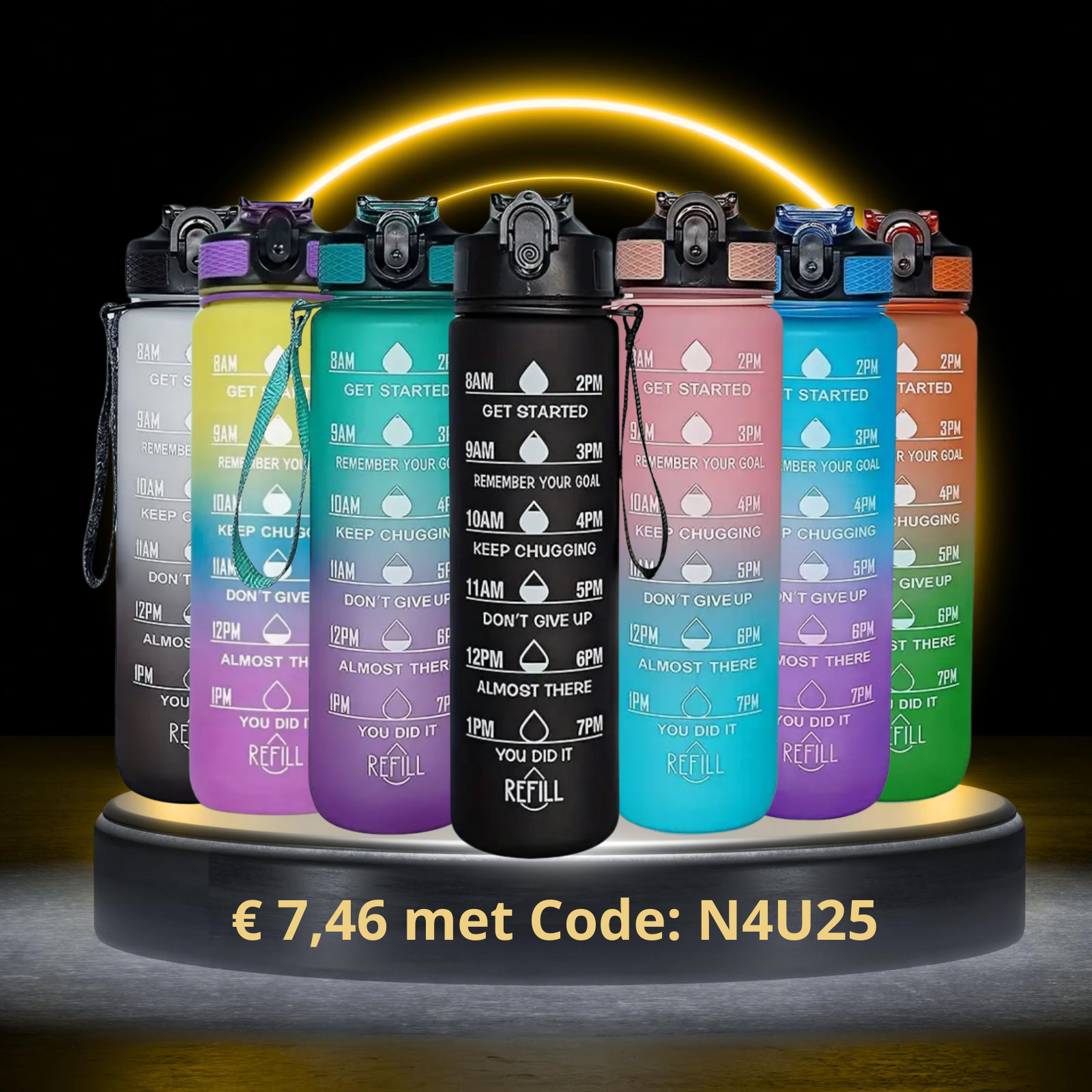 Handige drinkbeker met rietje