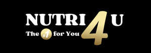 Afbeelding van Nutri 4U logo en introductie met gezonde leefstijl en persoonlijke begeleiding voor gewichtsverlies