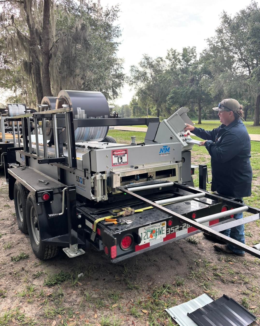Metal roofing installed on a residential building