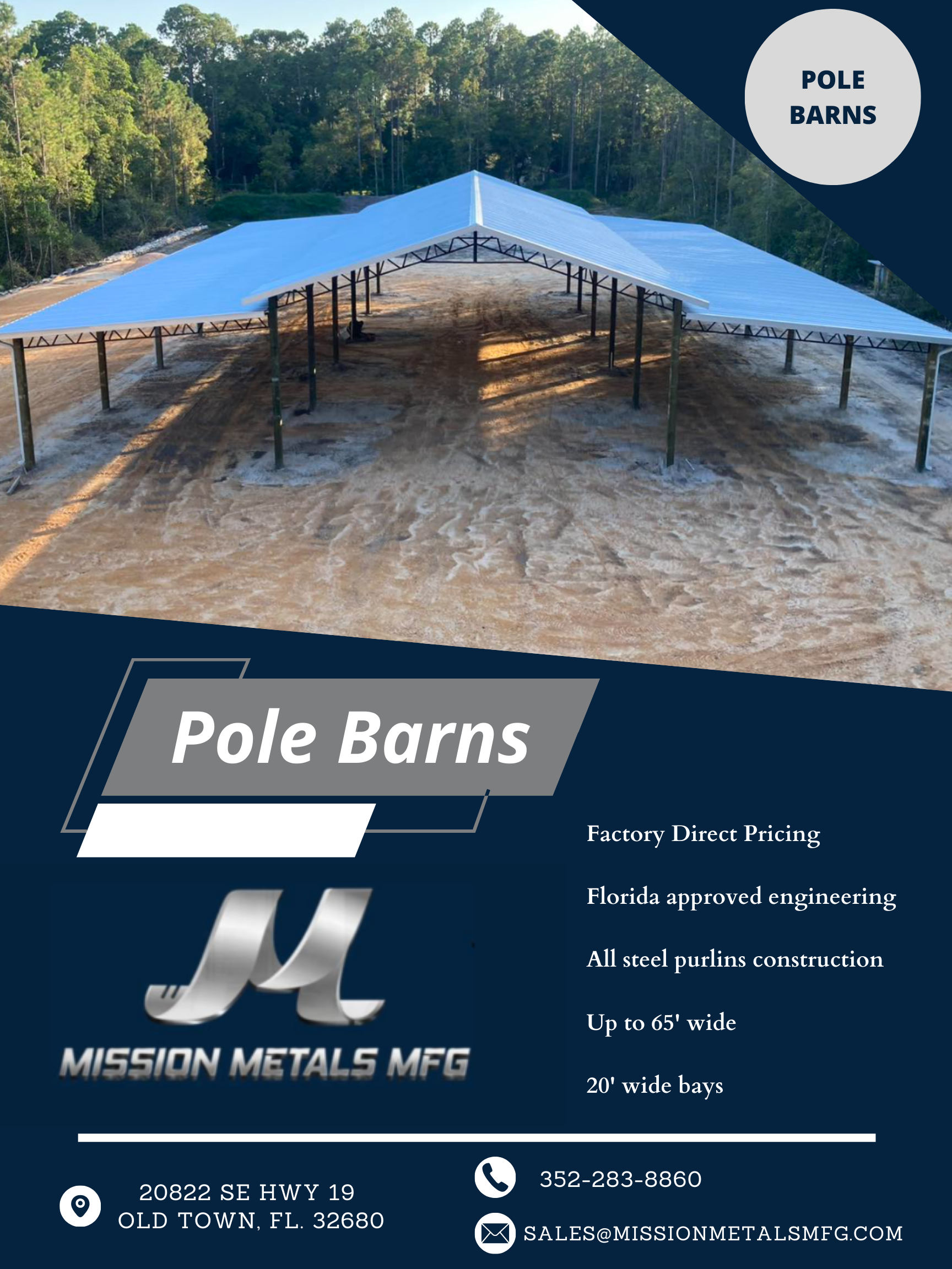 A brochure for mission metals mfs with a picture of a house