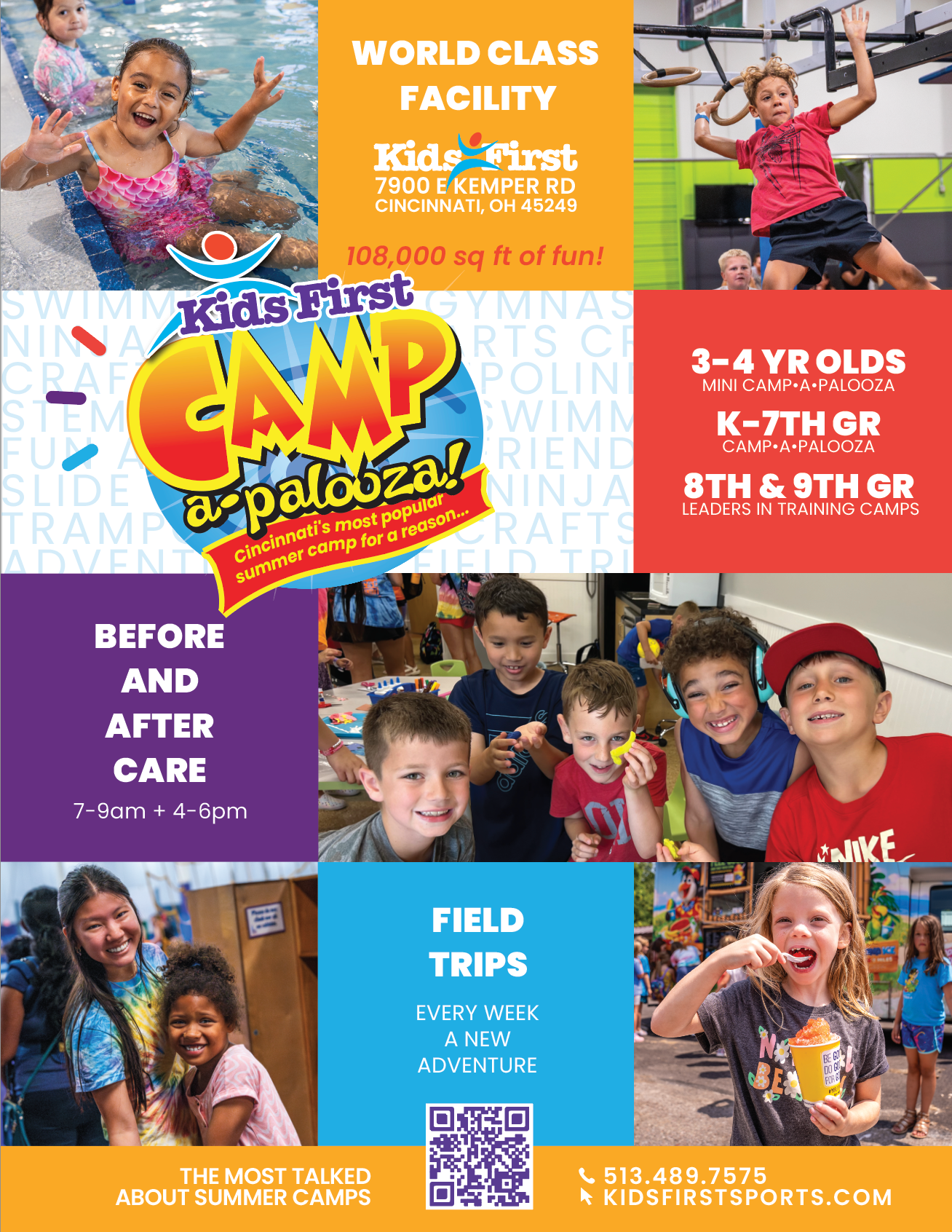 A flipbook cover for Camp-a-palooza Summer Camps