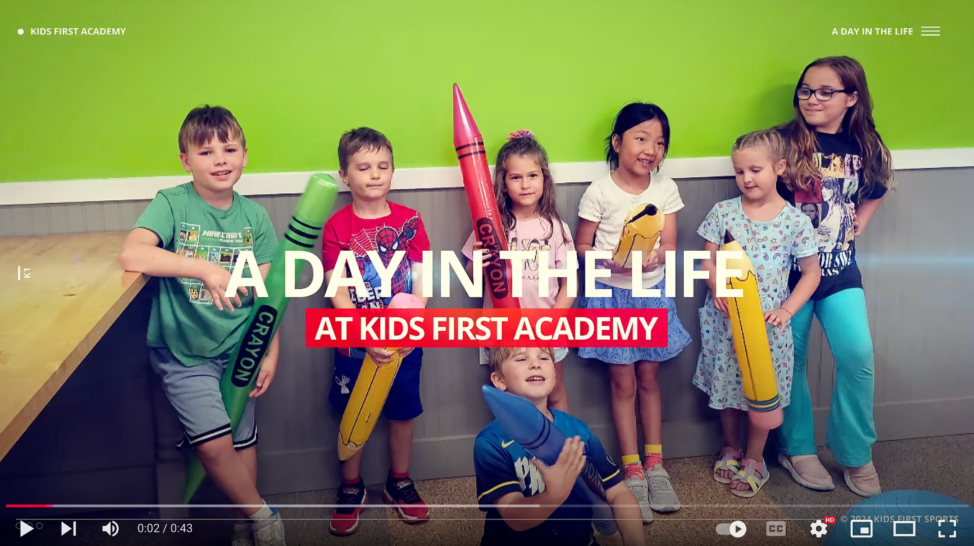 A Day in the Life at Kids First Academy