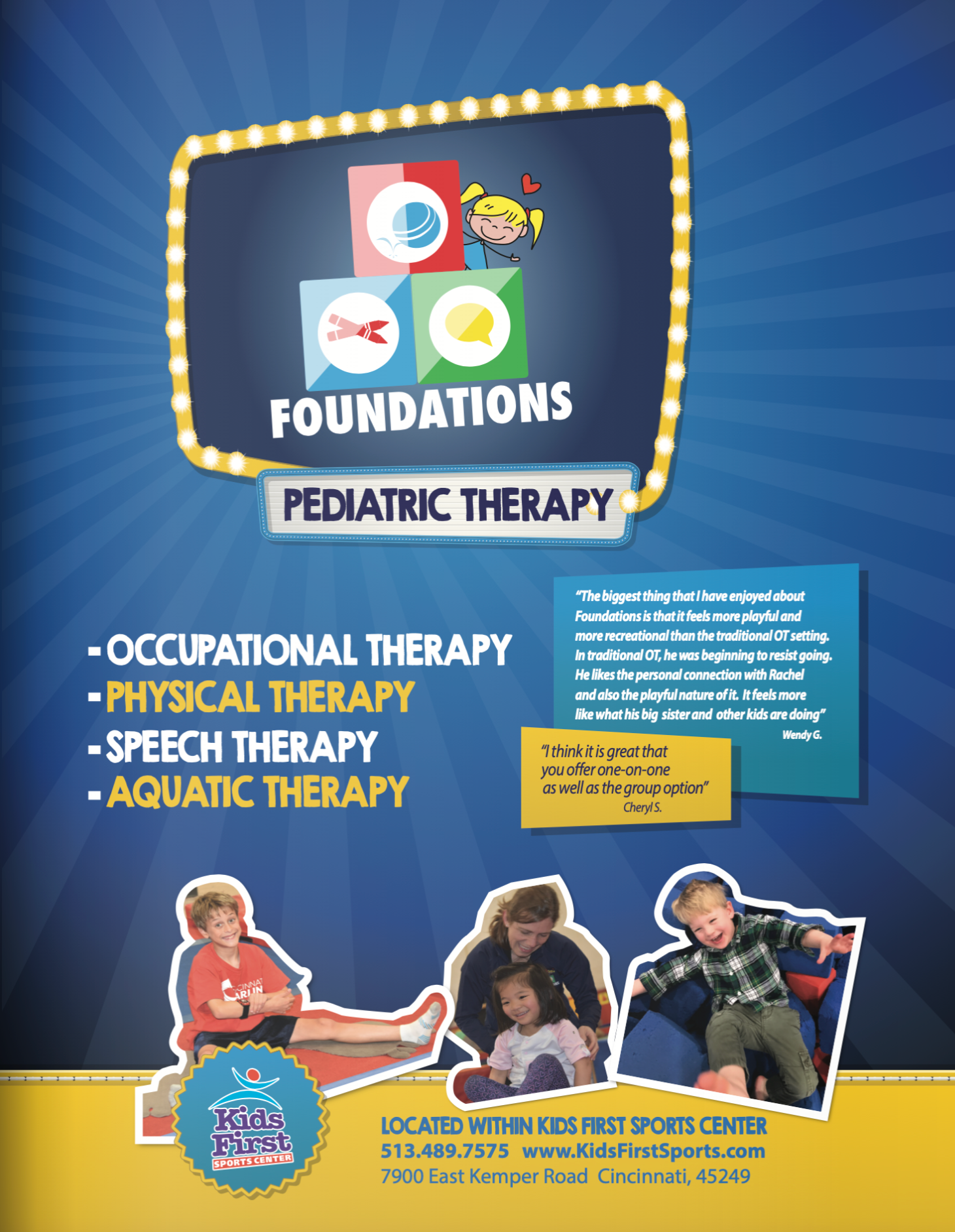 Foundations Pediatric Therapy Brochure