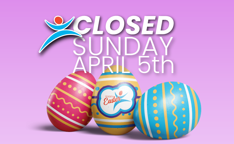 A purple sign announcing 