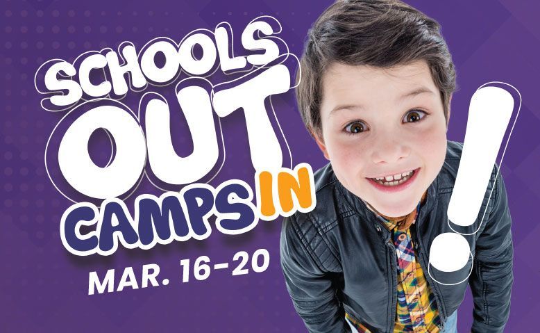 Two children with excited expressions promoting