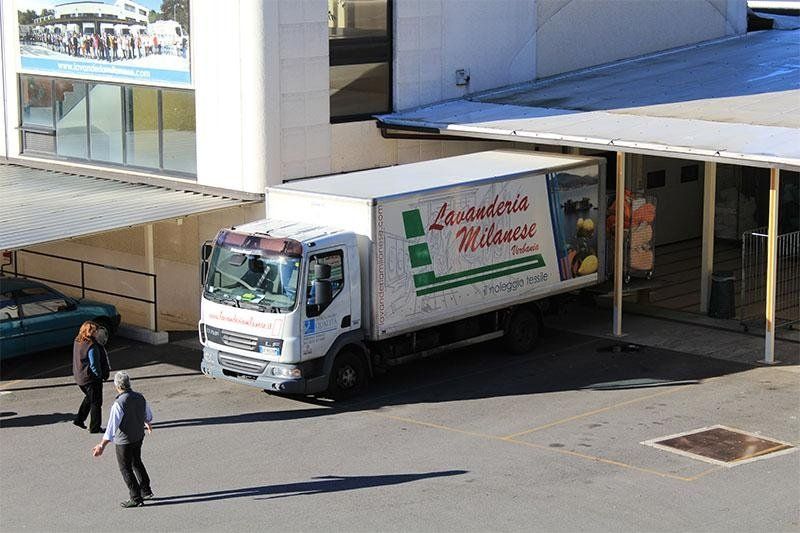 carico merci lavanderia