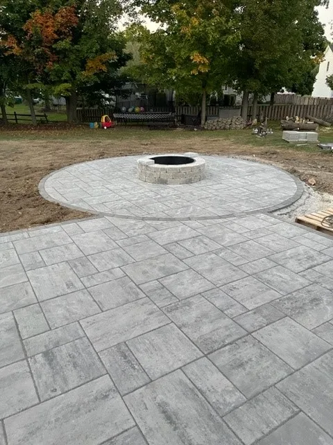 Patio and Fire Pit in Streetsboro