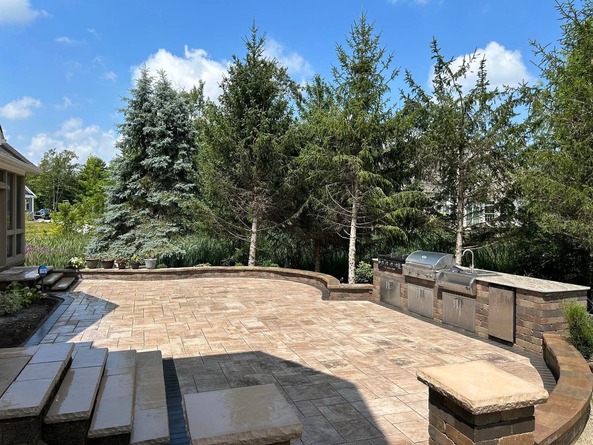 New patio and fire pit in Twinsburg oh