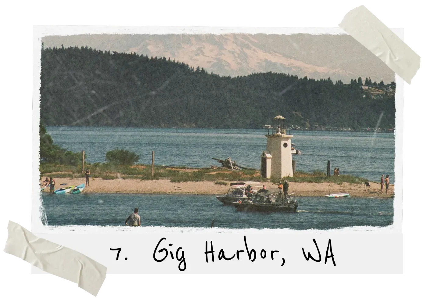 Gig harbor, WA lighthouse on film
